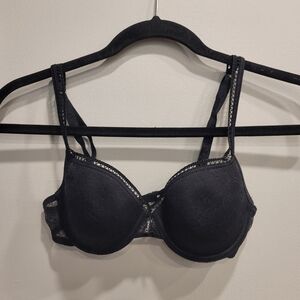Sz 30C Black Chantelle C Chic T-shirt Underwire Bra